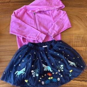 Hanna Andersson Pink and Navy Ensemble